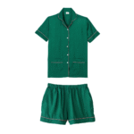 Moteriška pižama iš šilko ir medvilnės | Prancūziškas prisilietimas