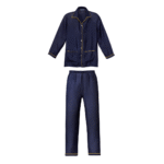 Moteriška pižama iš šilko ir medvilnės | Prancūziškas prisilietimas