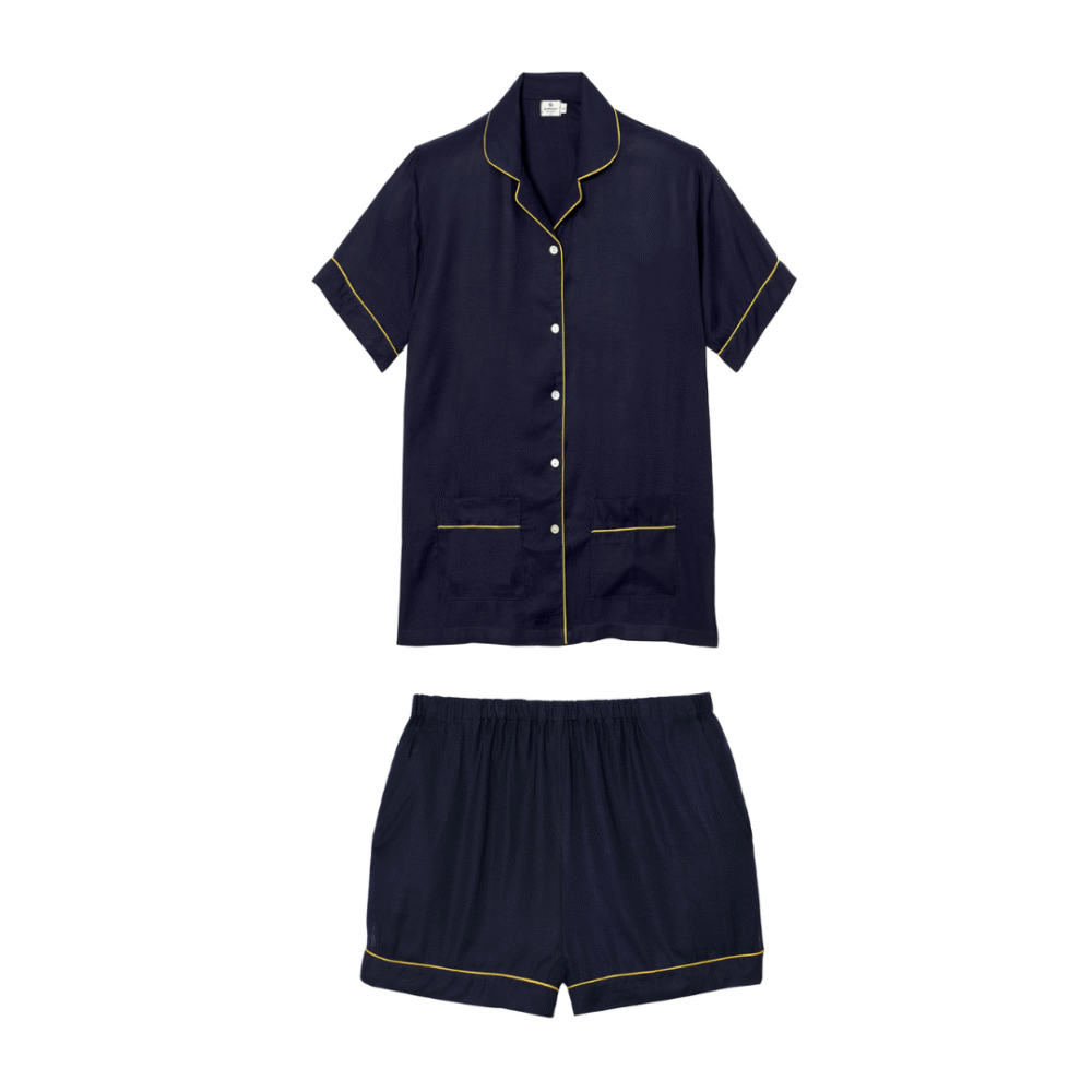 Klasikinė ir elegantiška medvilnės bei šilko pižama