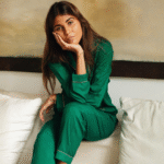 Moteriška pižama iš šilko ir medvilnės | Prancūziškas prisilietimas